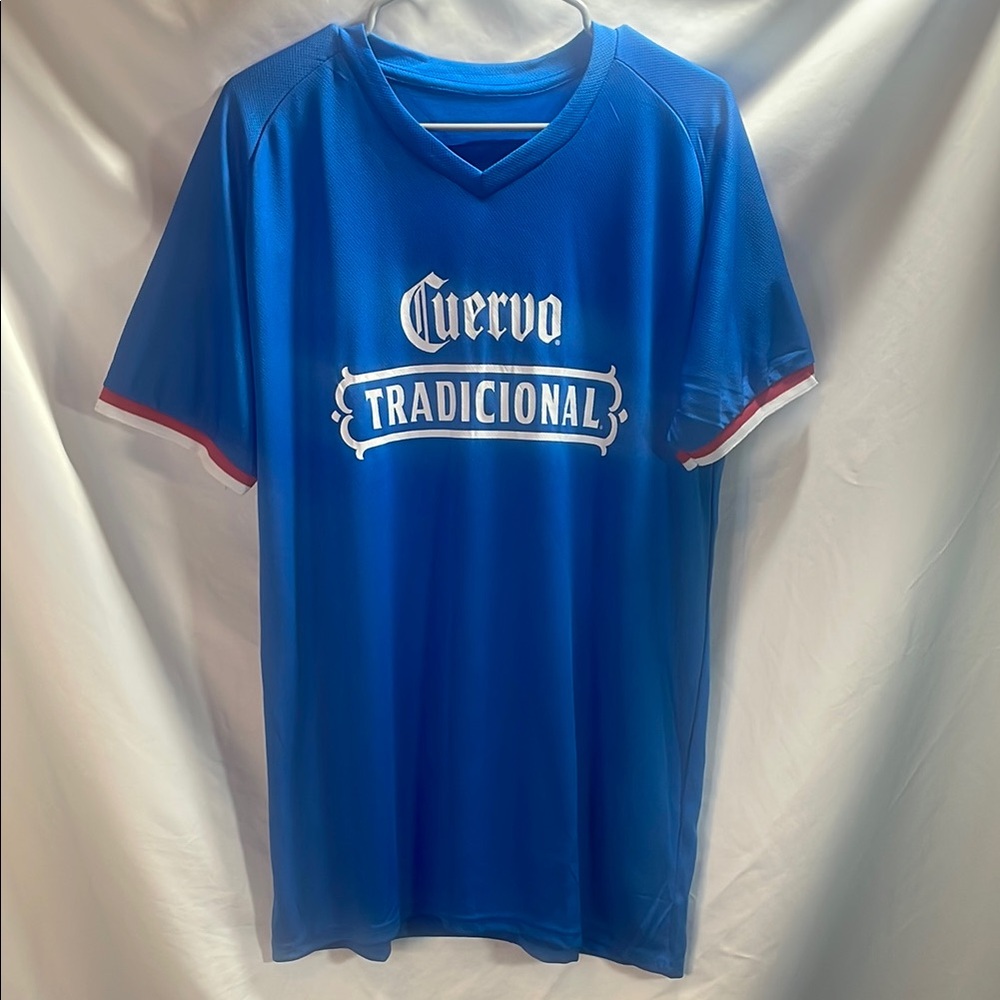 Jose Cuervo Blue Jerseys with Classic Crew Neck Style